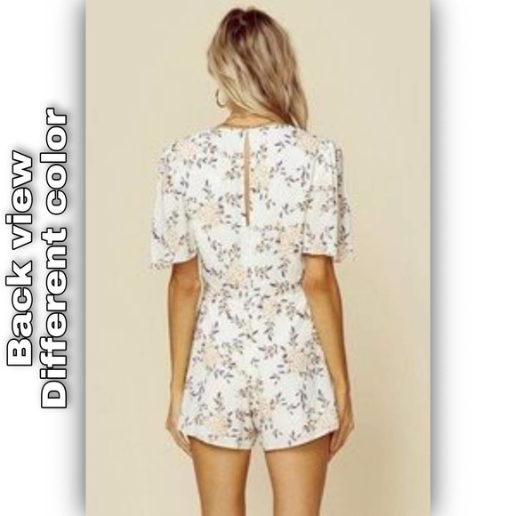 Blue Life x Planet Blue Yari Romper Sample Floral Cutout Women's Small NWT - Picture 8 of 10